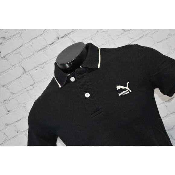 PUMA Golf Polo Shirt Mens Size Small Performance Black Short Sleeve - Picture 1 of 6